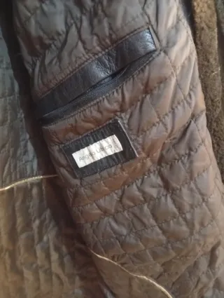 Chaquetón Piel Hombre Marrón Talla XXXL