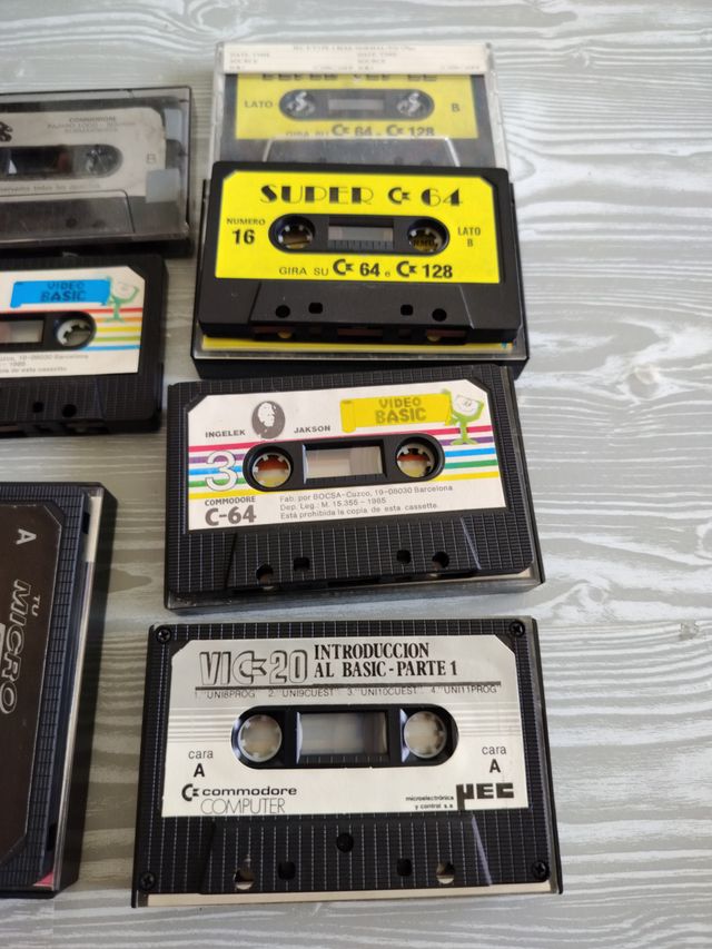 Lote 7 Cintas Commodore 64