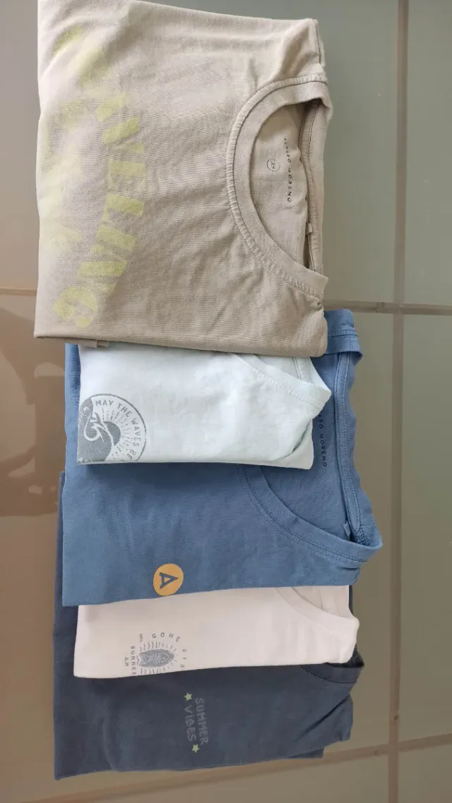 Lote 5 Camisetas Álvaro Moreno Talla XS manga cort