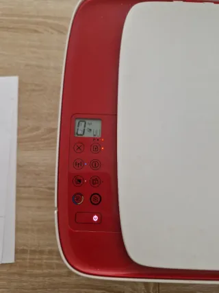 Impresora HP Deskjet 3635 Roja y Blanca