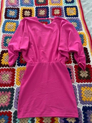 Vestido Zara rosa mini