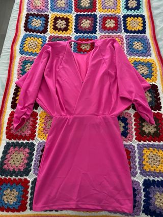 Vestido Zara rosa mini