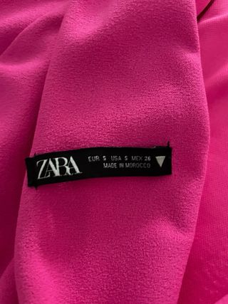 Vestido Zara rosa mini