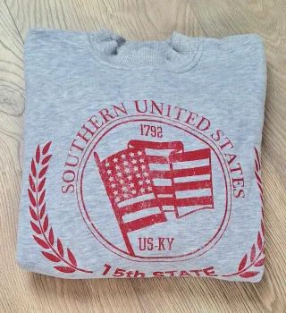 Sudadera Gris Bershka Talla S