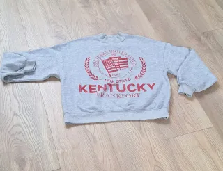 Sudadera Gris Bershka Talla S