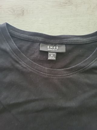 Camiseta SMOG negra talla M