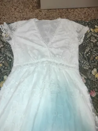 Vestido Novia Ibicenco Blanco Talla Única