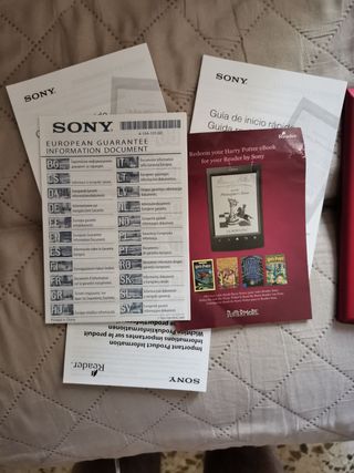 Lector Electrónico Sony PRS12 Rojo