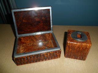 Juego de fumador de mármol