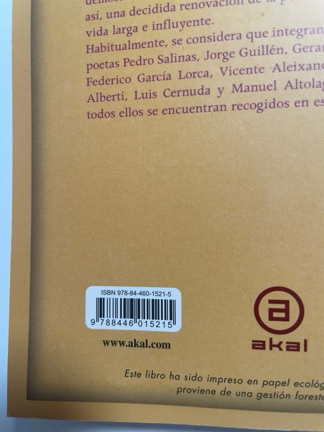 Antología poética del Grupo del 27