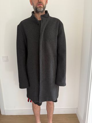 Abrigo Pull&Bear 60% Lana Gris