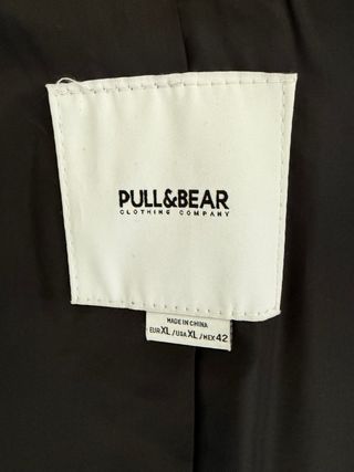 Abrigo Pull&Bear 60% Lana Gris