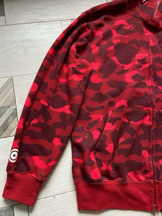 Sudadera Bathing Ape Roja Camuflaje