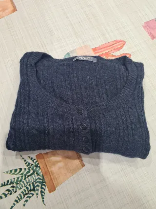 Jersey tipo lana del Pimkie azul marino talla L