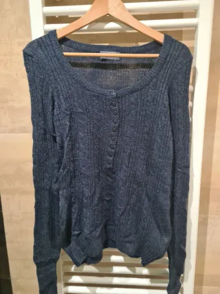 Jersey tipo lana del Pimkie azul marino talla L