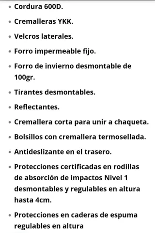Traje de moto  de cordura negro