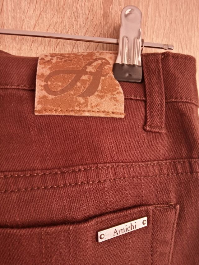 (L) Pantalón vaquero largo recto de Amichi