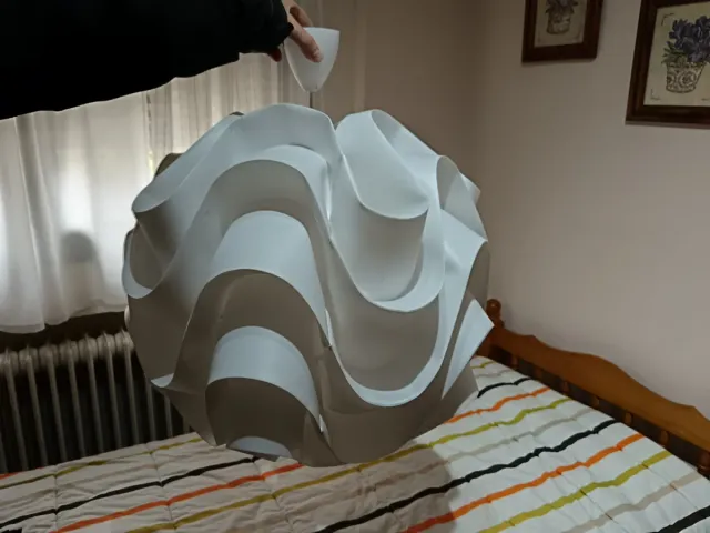 Lámpara colgante moderna blanca