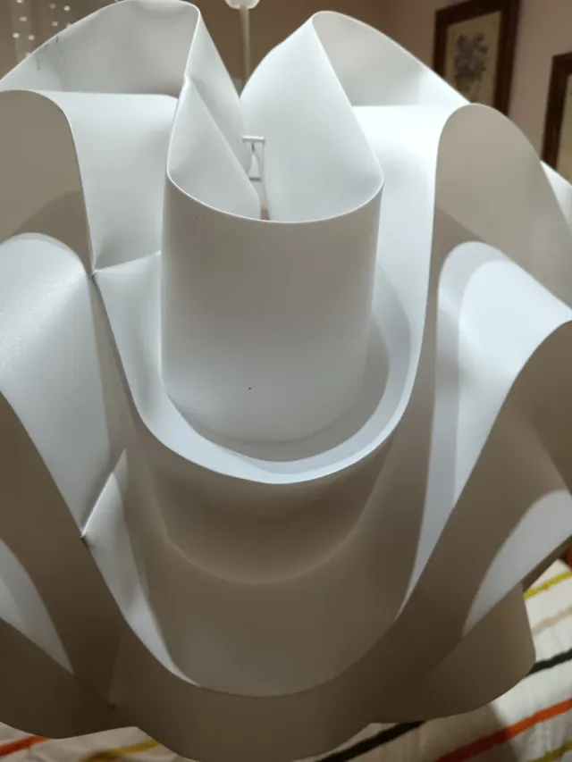 Lámpara colgante moderna blanca