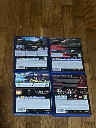 Lote 4 Juegos PS4: Ride 2, GT Sport, PES 2018, NBA
