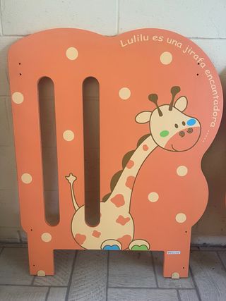 Cuna Micuna Naranja Jirafa, incluido colchón