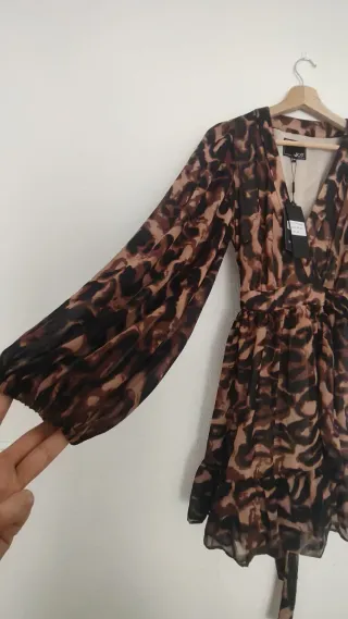 Vestido estampado leopardo JOT