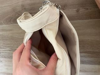 Bolso blanco acolchado mujer