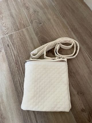 Bolso blanco acolchado mujer