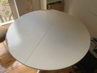 Mesa redonda Ikea INGATORP blanca