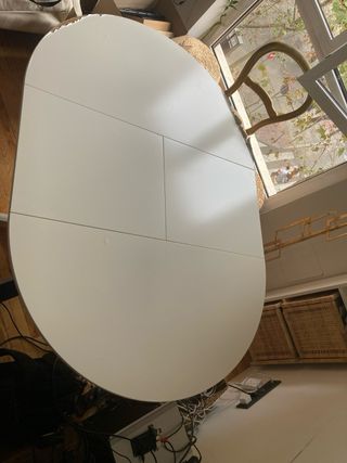 Mesa redonda Ikea INGATORP blanca
