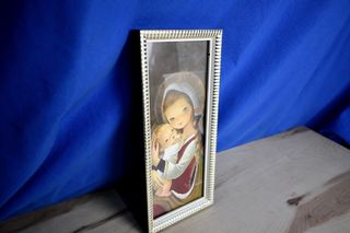 Cuadro Virgen María y Niño Jesús Años 60