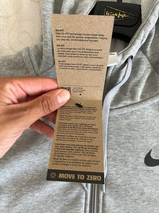 Sudadera Nike Gris con Cremallera