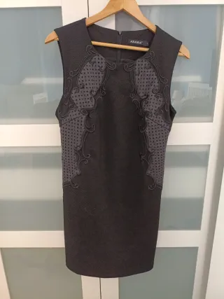 Vestido negro entallado AZARA Talla L