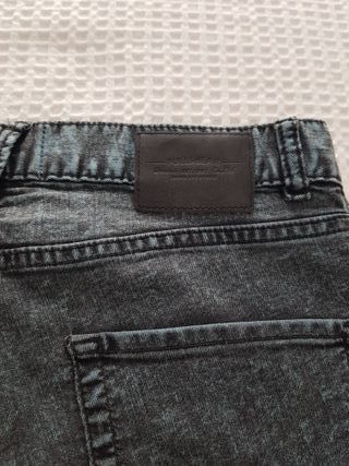 Pantalón Vaquero Ajustado Azul Pull&Bear