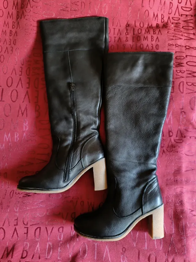 Botas de Piel Mujer ETIEM negras