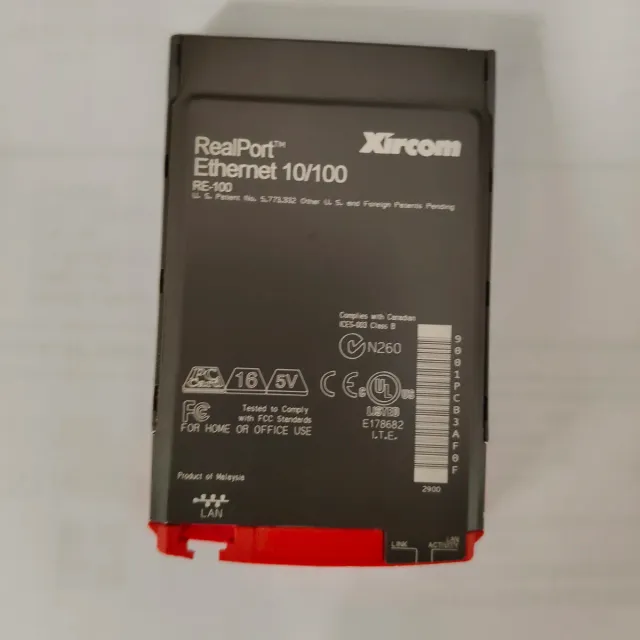 Tarjeta PCMCIA Ethernet Xircom