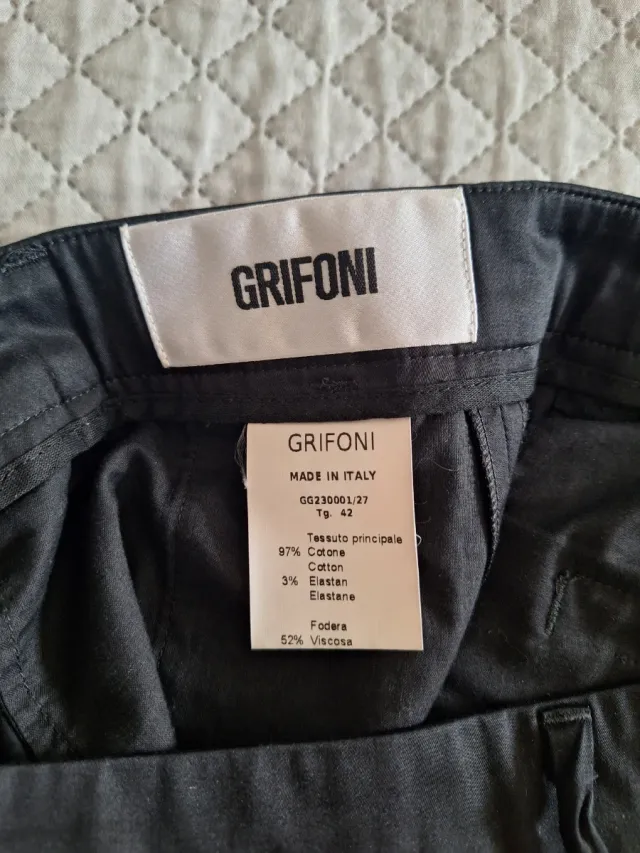 Pantaloni Grifoni neri taglia 42