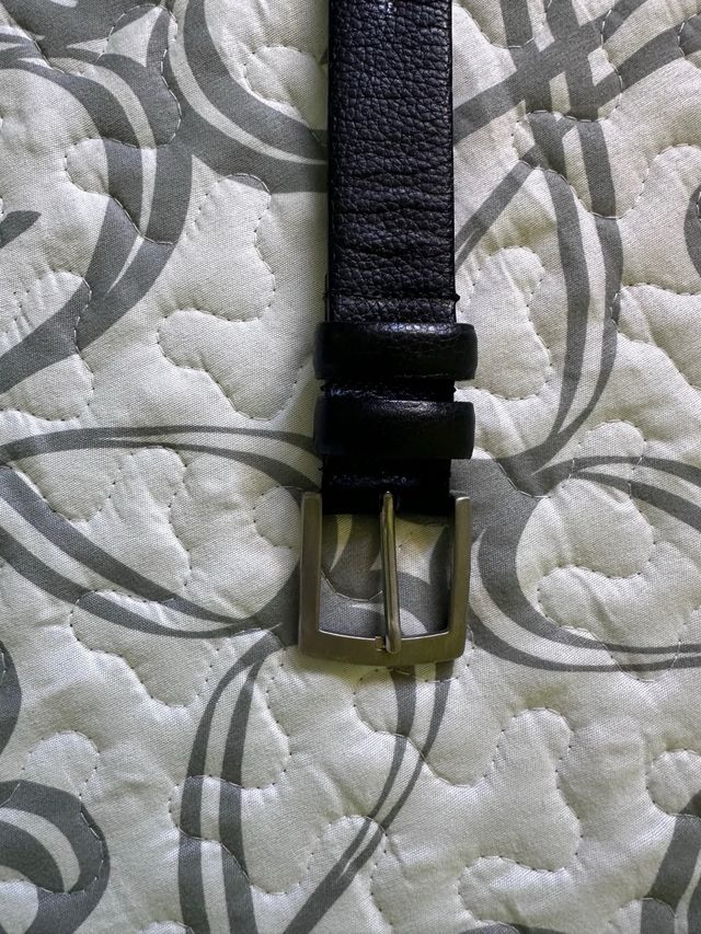 Cinturón de vestir Massimo Dutti Negro