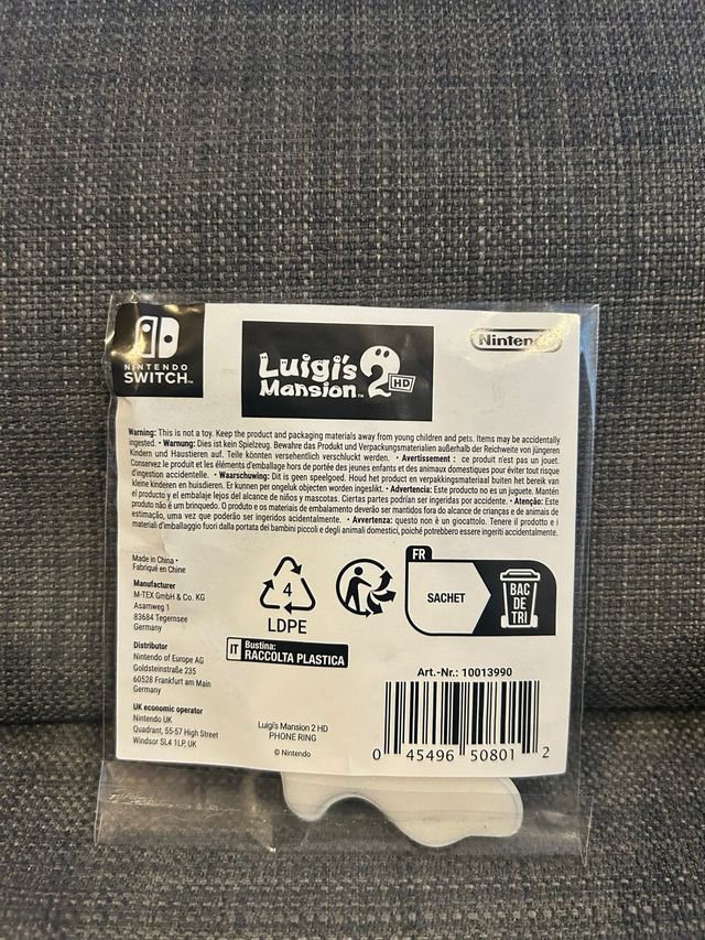 Anillo móvil Luigi's Mansion 2 Nintendo