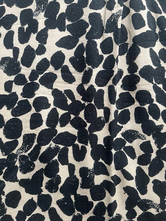 Vestido H&M Animal Print Beige y Negro