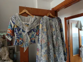 Traje de Fallera Talla 34 Multicolor