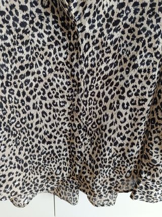 Camisa Zara Leopardo Print L