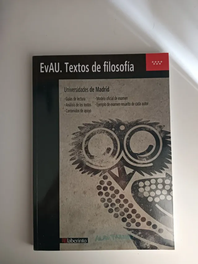 Textos de filosofía EvAU 2019. Universidades de...