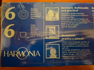 Set de 6 tazas de café de porcelana