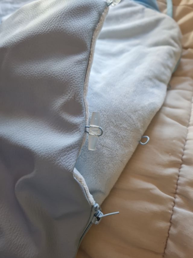 Saco silla bebé invierno azul