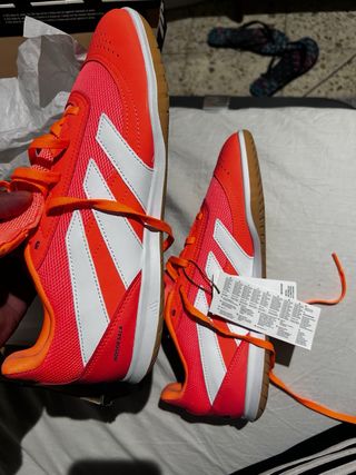 Zapatillas Adidas Fútbol Sala Naranja/Blanco