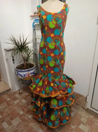 Vestido Flamenca Volantes Estampado
