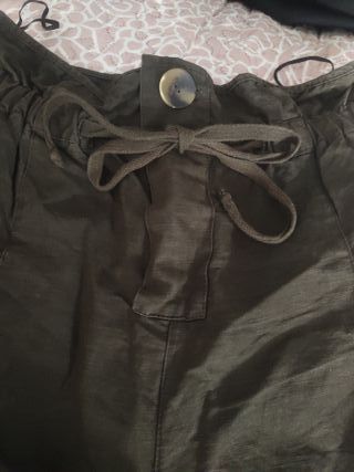 Pantalones verdes de talle alto