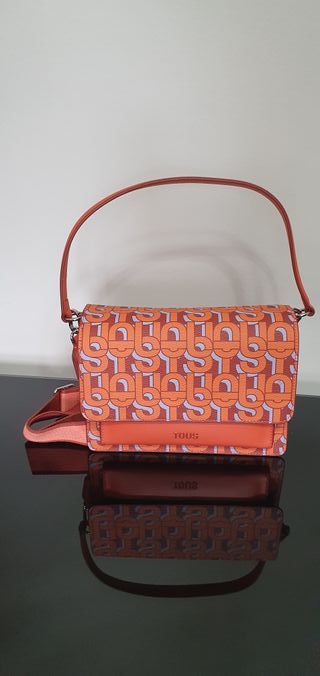 Bolso bandolera Tous Manifesto naranja y morado