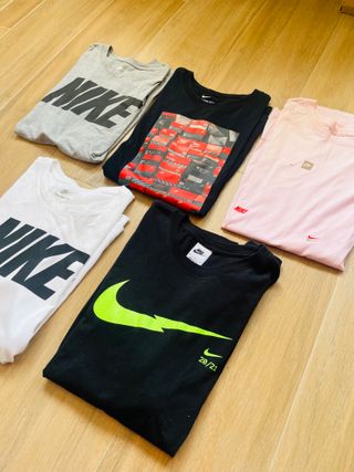 Lote 5 Camisetas Deportivas Nike Talla L